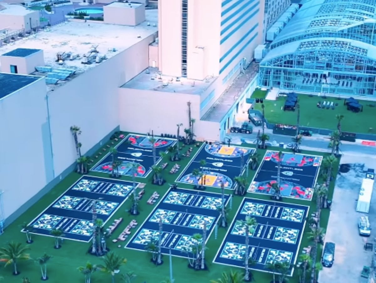 Outdoor gym on Atlantic City Boardwalk